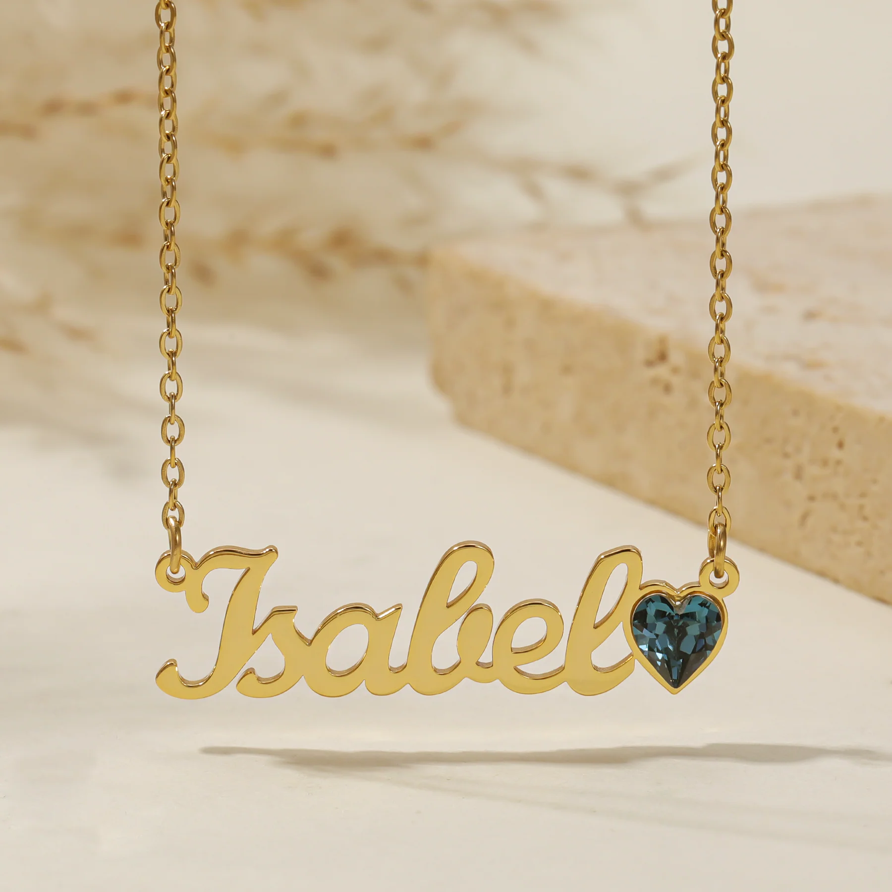 Birthstone Name Necklace - Image 6