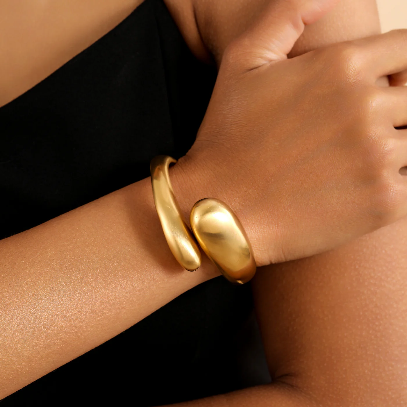 Classic Frosted Cuff Bracelet - Image 3