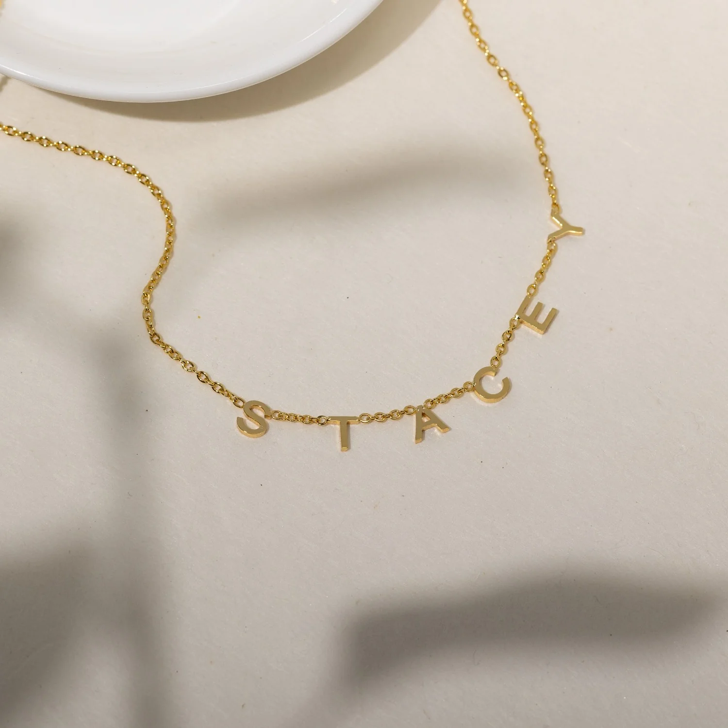 Custom Letter Necklace - Image 4