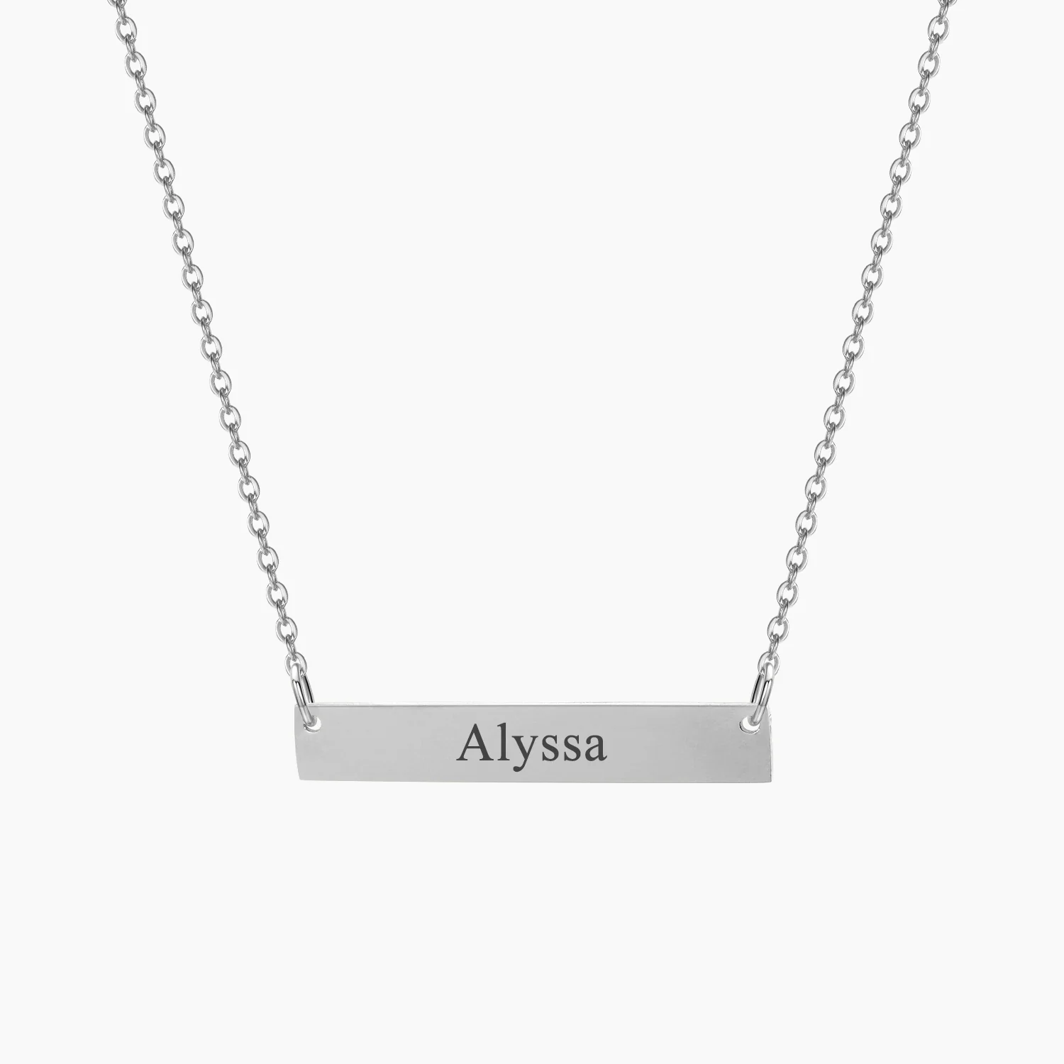 Engraved Bar Necklace - Image 3