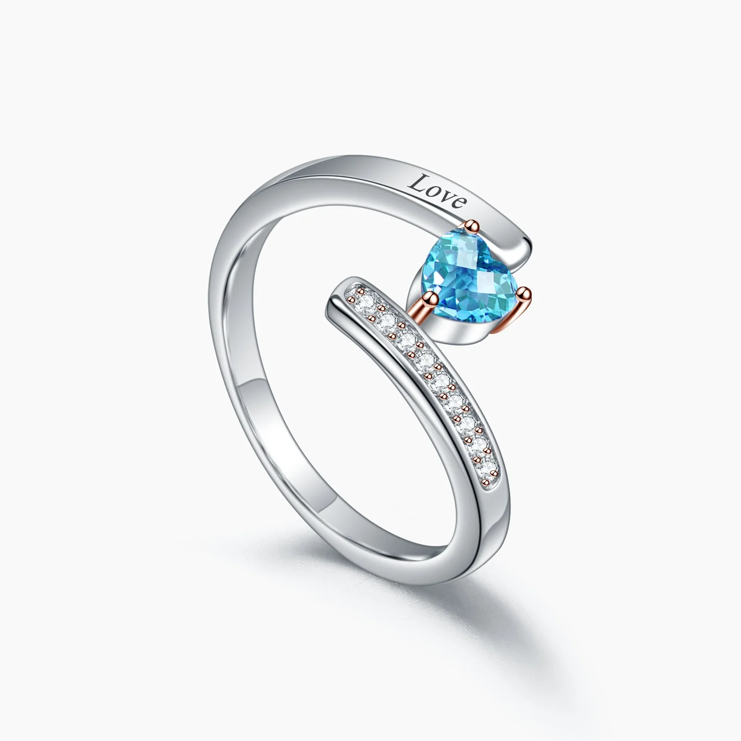 Engraved Birthstone Ring - Image 5