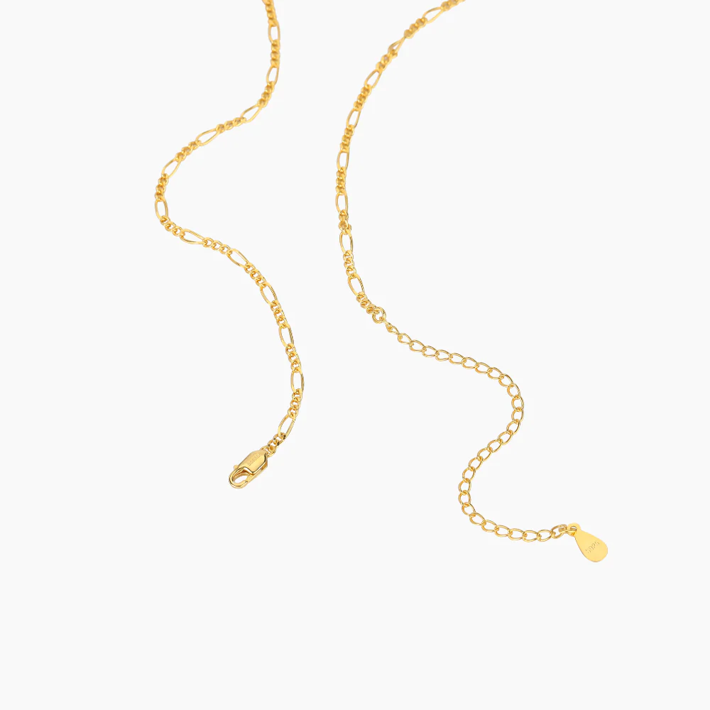 Figaro Chain Necklace - 3mm - Image 6