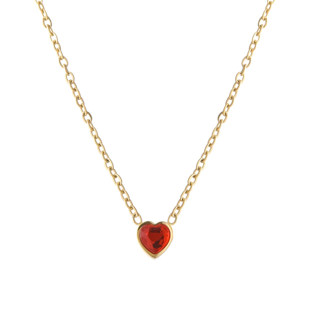 Heart Birthstone Necklace - Image 16