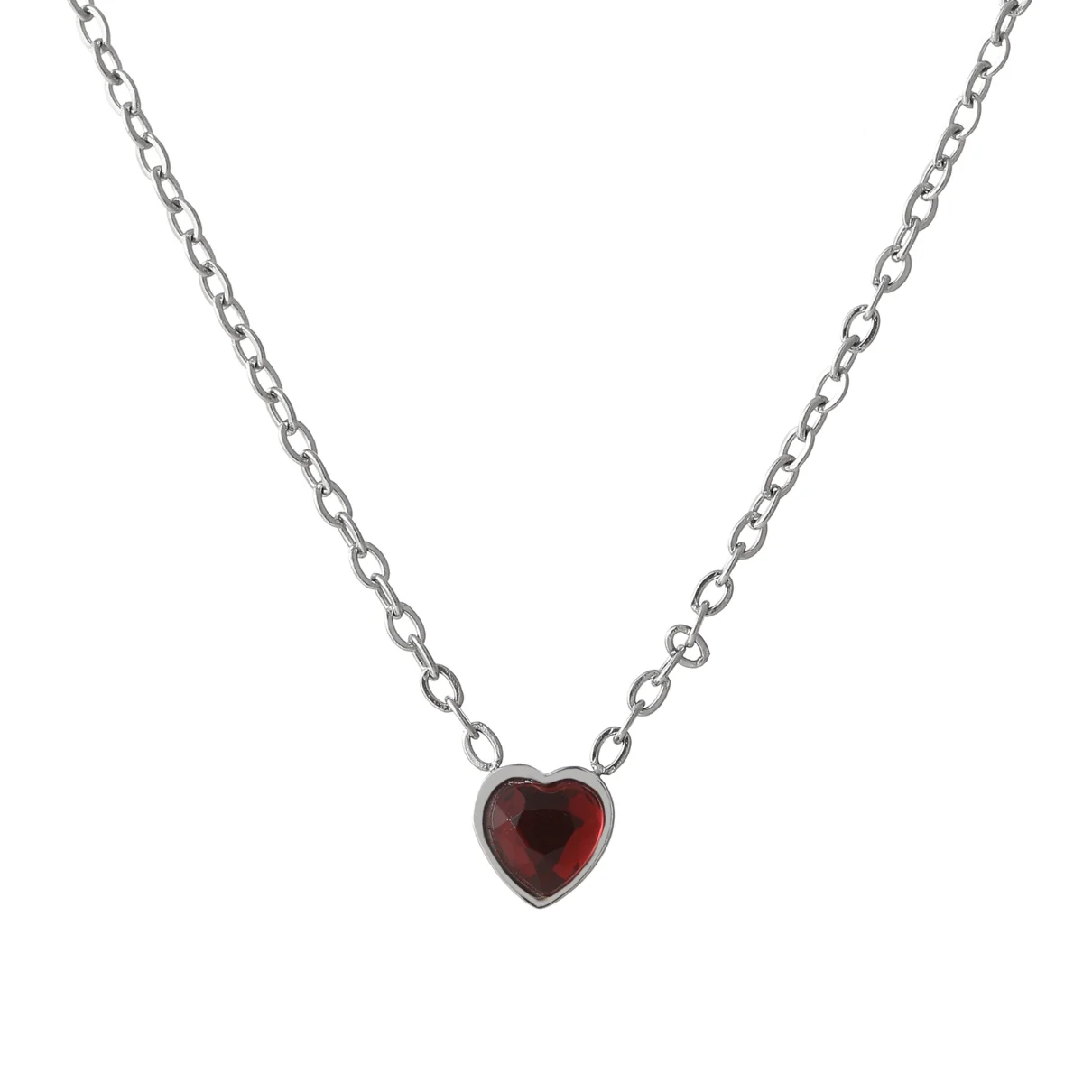 Heart Birthstone Necklace - Image 3