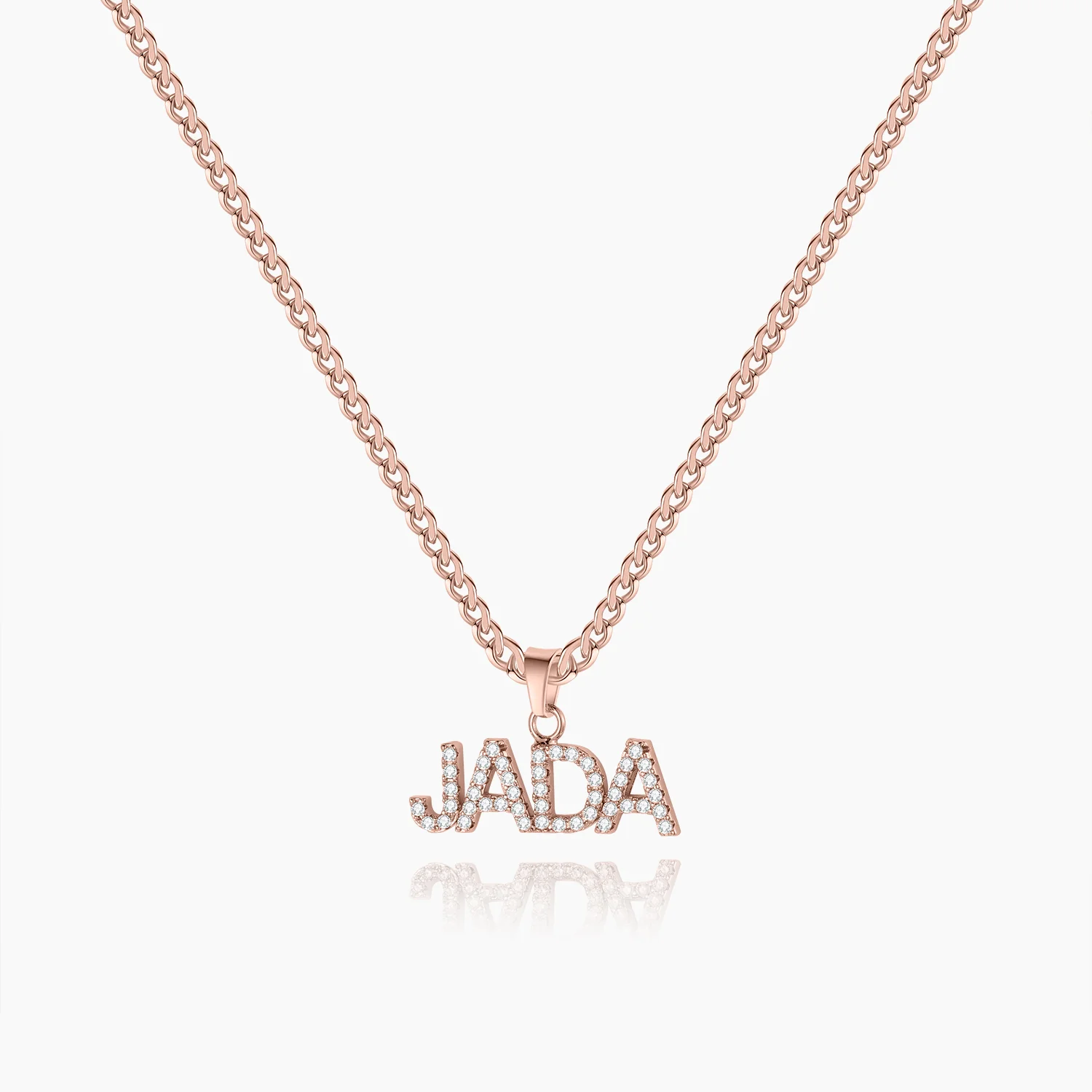Iced Arial Name Chain - Image 3