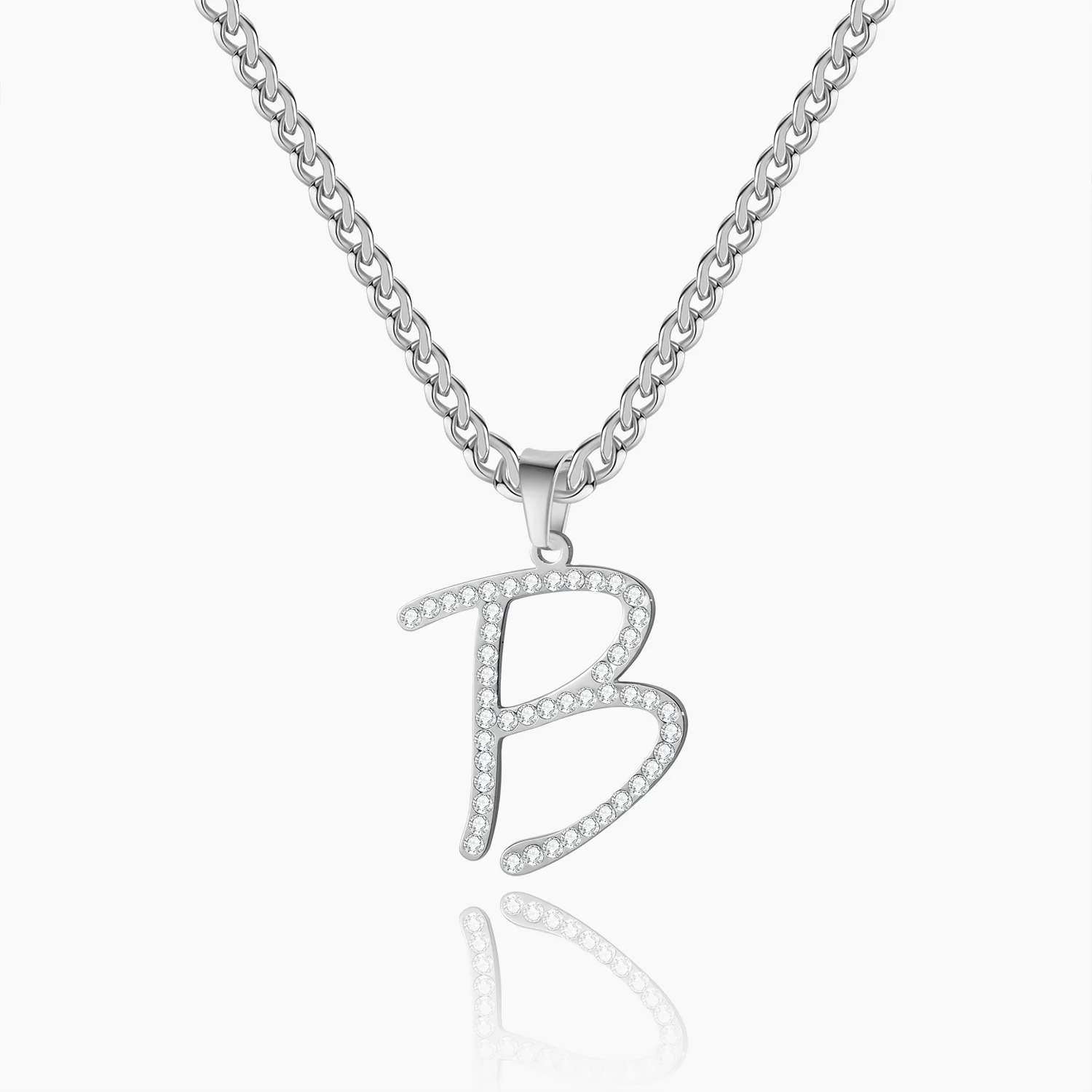 Iced Letter Necklace - Image 4