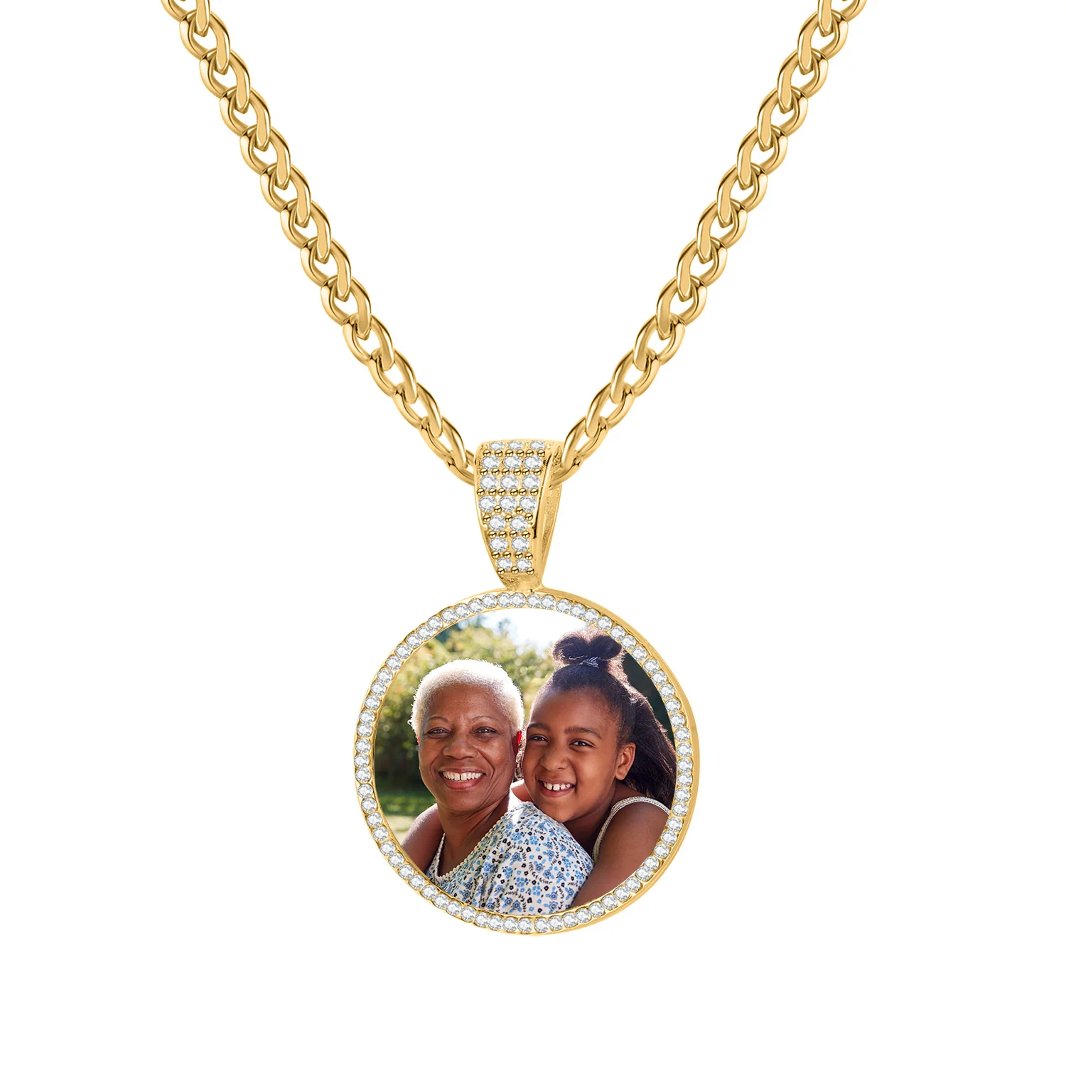 Iced Photo Pendant w/ Cuban Chain - Image 11