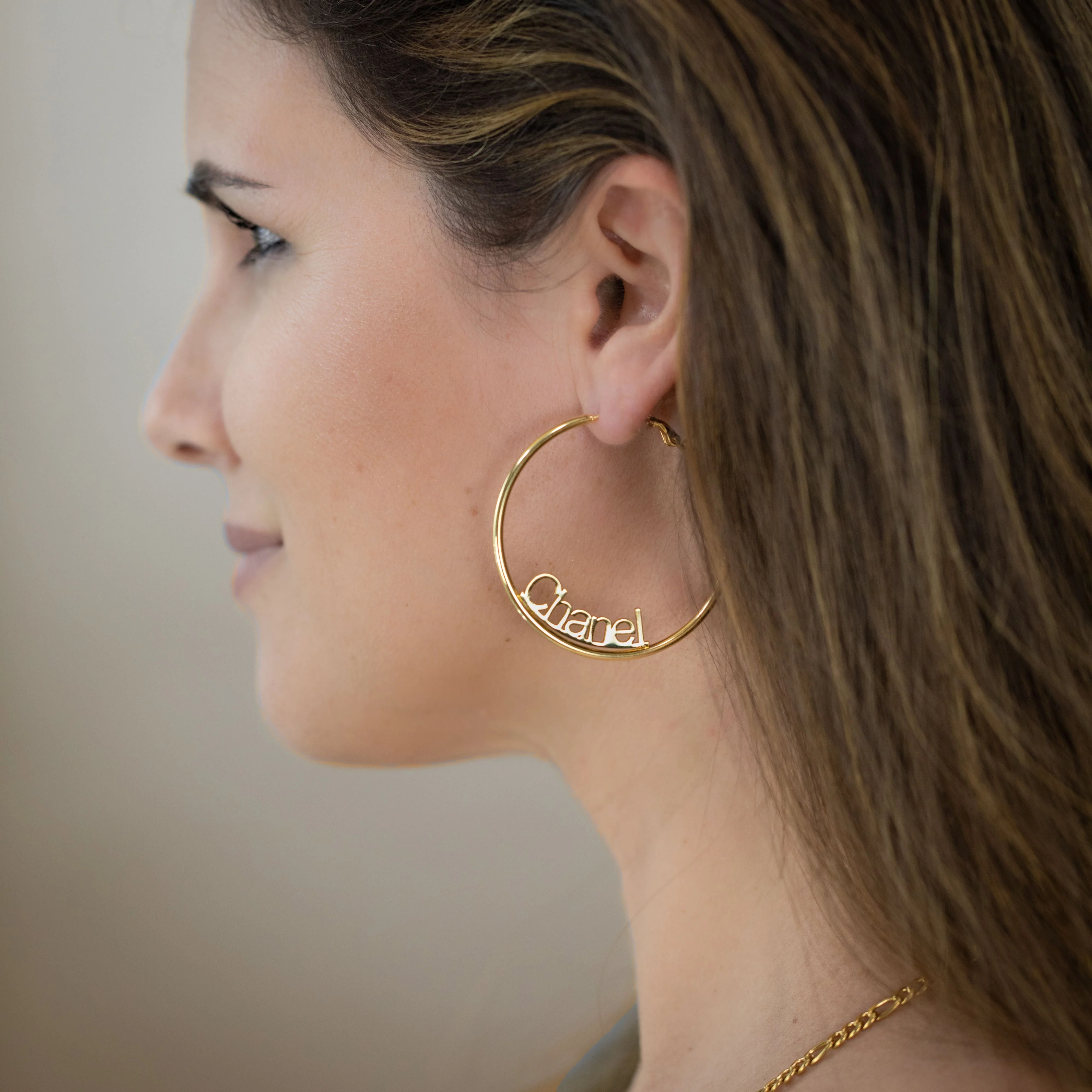 Name Hoop Earrings - Image 5