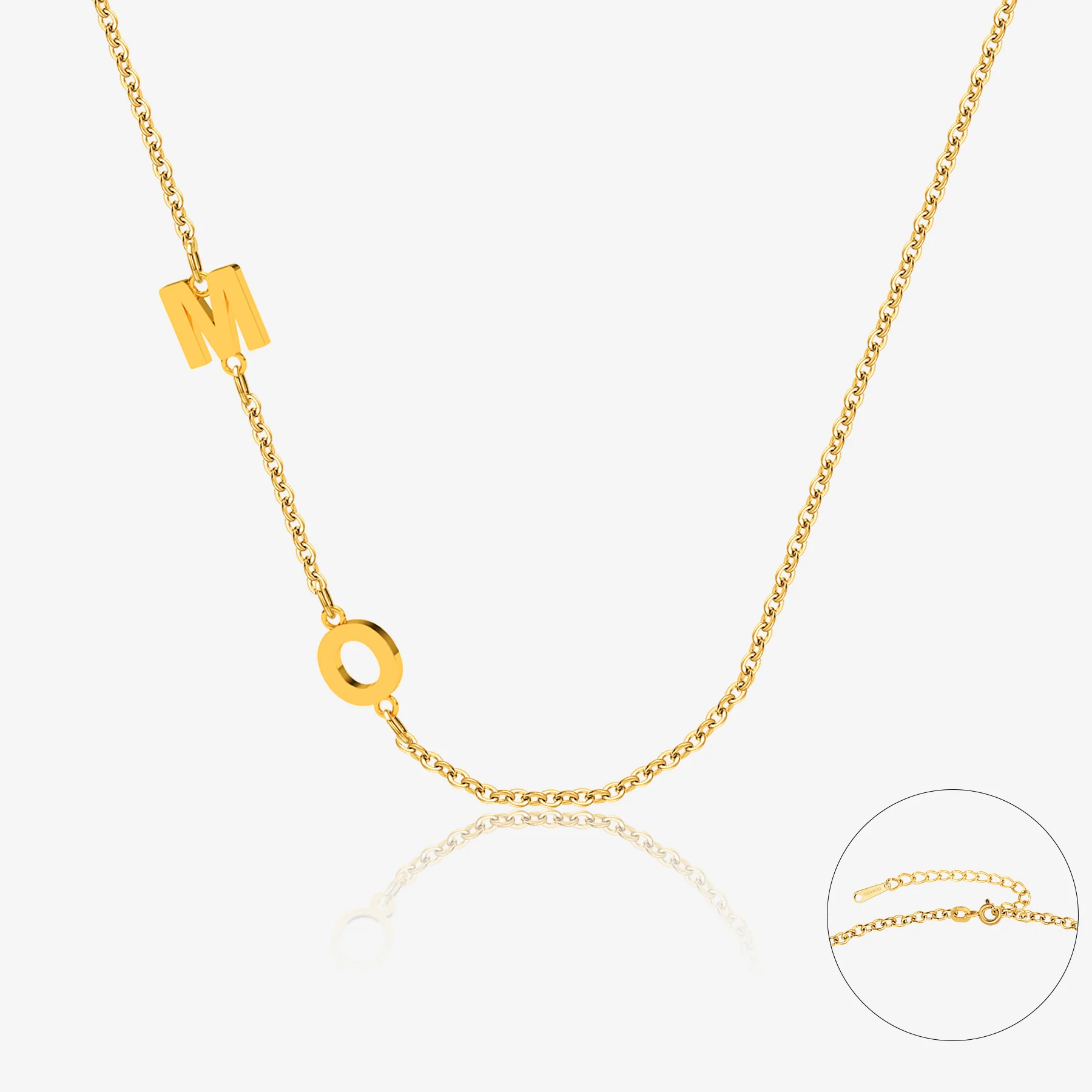 Sideways Initials Necklace - Image 10