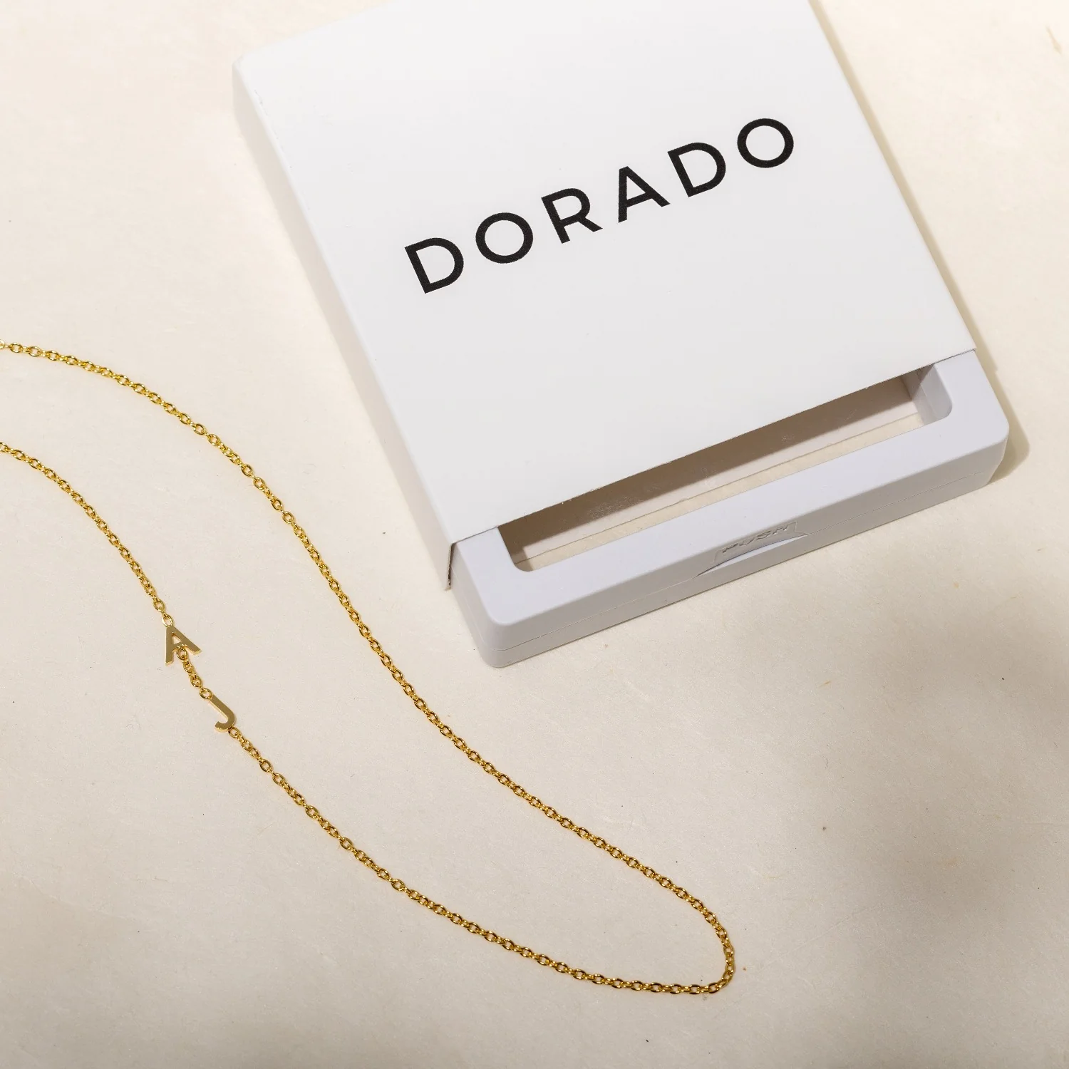 Sideways Initials Necklace - Image 3