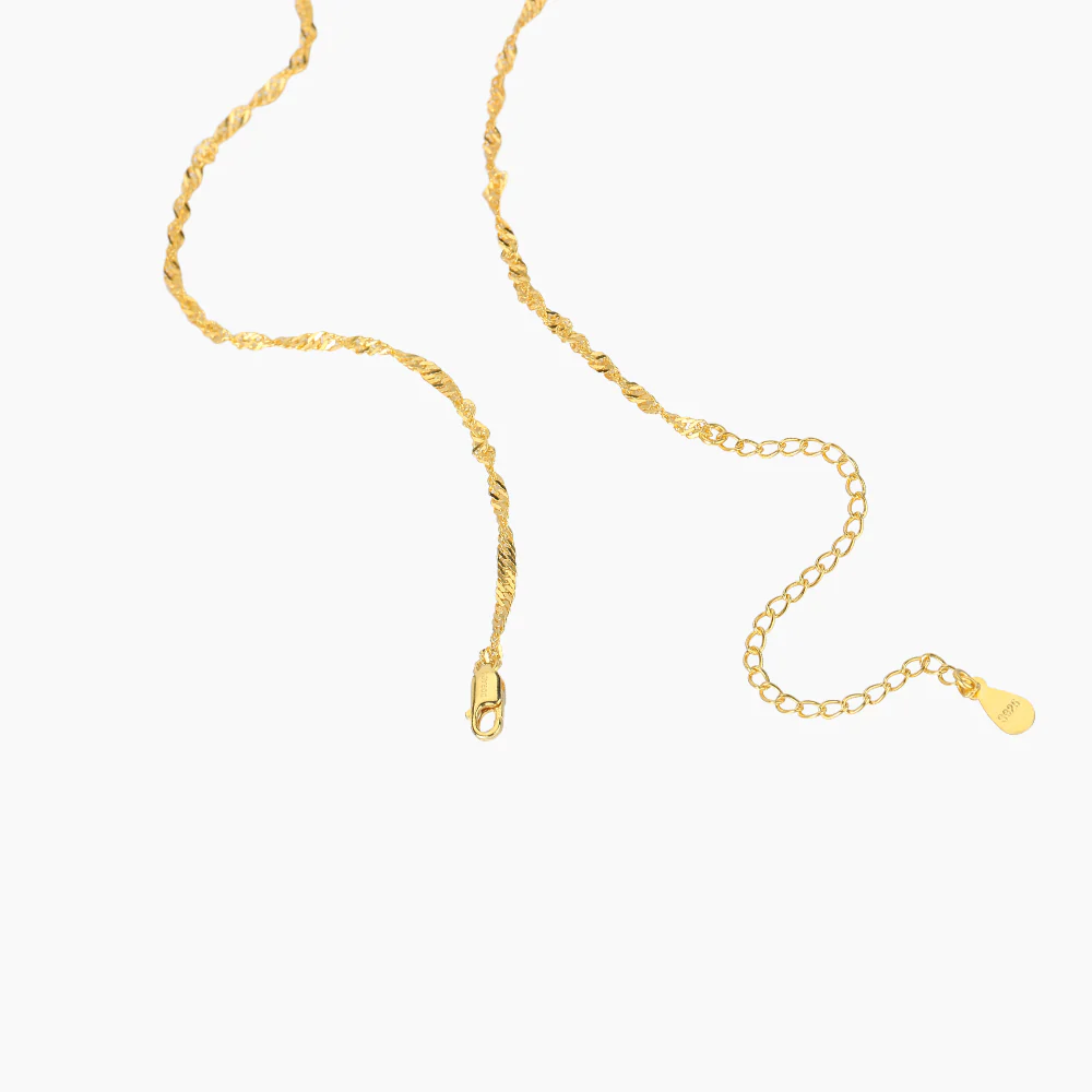 Singapore Chain Necklace - 2mm - Image 7